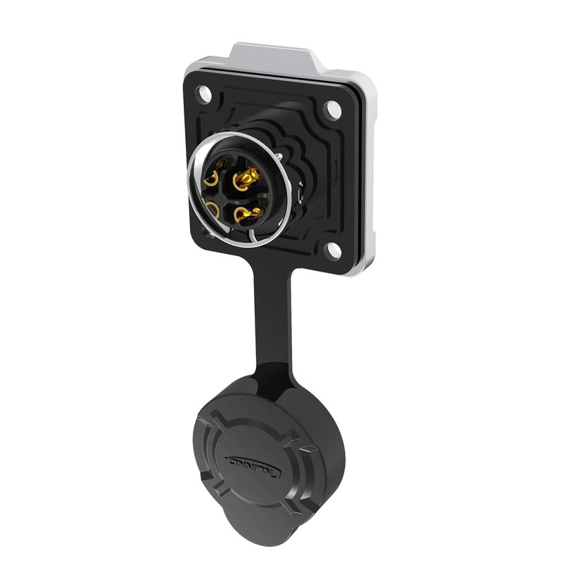 CNLINKO LP16 4-Pin Reverse Mount Female Plug and Male Socket for Automotive Machinery Outdoor Use IP68 Waterproof Circular Connector Metal Shell Quick-Connect Aviation Connector (4-Pin) - Image 3